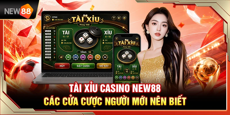 Tài Xỉu Casino NEW88 – Các Cửa Cược Người Mới Nên Biết