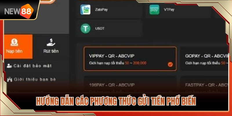 Chi tiết các bước nạp tiền qua những kênh thông dụng 