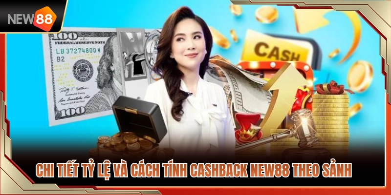 Cashback NEW88 – Cách Hiểu Hoàn Trả Theo Sảnh Chơi Chi Tiết 3 Cụ thể mức tỷ lệ cùng công thức tính hoàn trả NEW88 theo sảnh